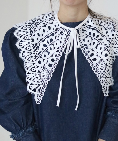 Bab（バブ）の「アソートレース付け襟（付け襟・レディース・ホワイト/ブラック/ブラック系その他/ホワイト系・ONESIZE）」の19枚目の写真