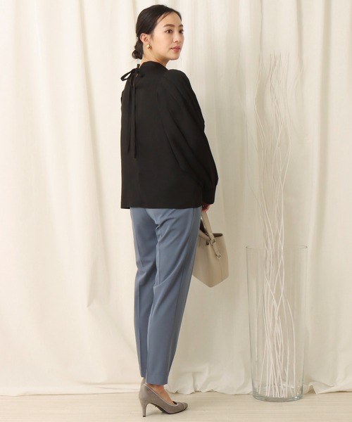 libelle more（リベル モア）の「バッグリボンショルダー　タックブラウス（シャツ/ブラウス・レディース・ブラウン/アイボリー/ブラック・M/L）」の10枚目の写真