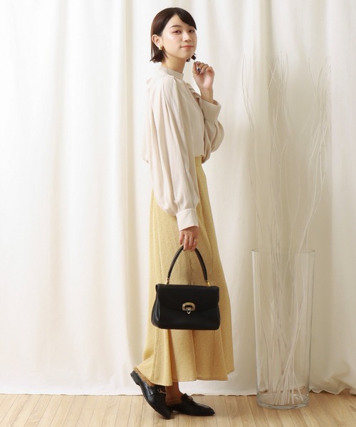 libelle more（リベル モア）の「バッグリボンショルダー　タックブラウス（シャツ/ブラウス・レディース・ブラウン/アイボリー/ブラック・M/L）」の14枚目の写真