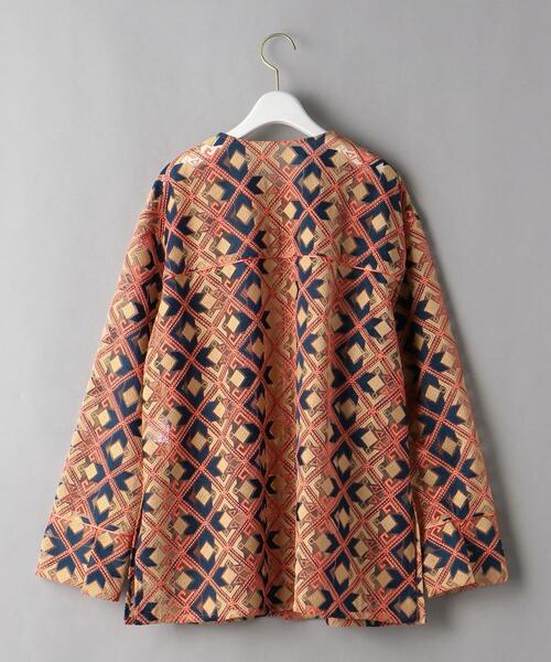 BEAUTY&YOUTH UNITED ARROWS（ビューティーアンドユースユナイテッドアローズ）の「BY エンブロイダリー フロッグボタン シャツ（シャツ/ブラウス・レディース・ブラック/オレンジ・FREE）」の7枚目の写真