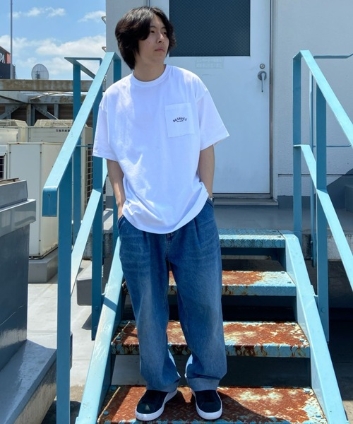 DC(ディーシー)の「【ムラサキスポーツ別注】DC/ディーシー オーバーサイズ バックロゴ/ポケットTシャツ DST222027M(Tシャツ/カットソー・メンズ・ブラック/ホワイト/グレー・XL/2XL/M/L)」の12枚目の写真