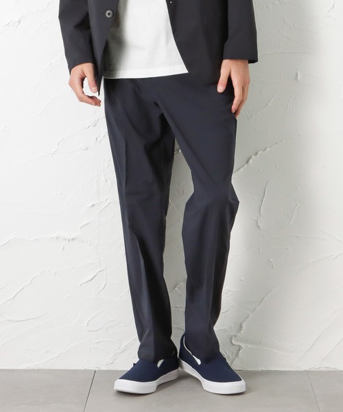 NAVY(ネイビー)の「SOLOTEX(R)使用 ストレッチテーパードパンツ(スラックス・メンズ・ベージュ/ネイビー/チャコール・S/M/L/XL)」の3枚目の写真