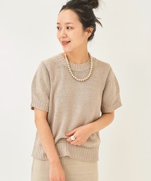 plage | *Linenハーフスリーブニット◆(ニット/セーター)