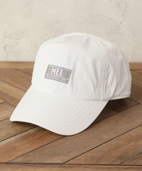MEI（メイ）の「【MEI/メイ】ワンポイントロゴ ベースボールキャップ（キャップ・メンズ・ホワイト/ブラック/ダークグリーン/ベージュ/ネイビー/オレンジ/ブルー/ライトグリーン/マスタード・98/94）」の2枚目の写真