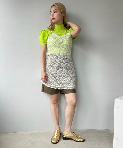 SANSeLF（サンセルフ）の「ランダムリブトップス　sanw22s039【SANSeLF】（その他トップス・レディース・ホワイト/ブラック/ミント/マスタード/ラベンダー/ピンク/ネイビー/ライトグリーン・FREE）」の13枚目の写真