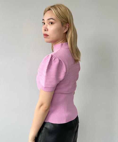 SANSeLF（サンセルフ）の「ランダムリブトップス　sanw22s039【SANSeLF】（その他トップス・レディース・ホワイト/ブラック/ミント/マスタード/ラベンダー/ピンク/ネイビー/ライトグリーン・FREE）」の21枚目の写真