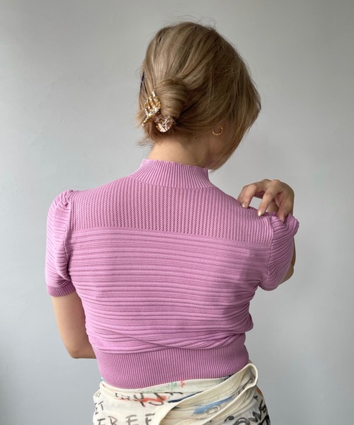 SANSeLF（サンセルフ）の「ランダムリブトップス　sanw22s039【SANSeLF】（その他トップス・レディース・ホワイト/ブラック/ミント/マスタード/ラベンダー/ピンク/ネイビー/ライトグリーン・FREE）」の11枚目の写真