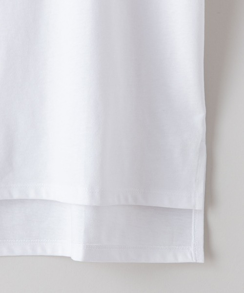 fort point(フォーポイント)の「【FORT POINT/フォートポイント】サイドスリットTシャツ(Tシャツ/カットソー・レディース・サックスブルー/ホワイト/ミント/グレー/オレンジ系その他/ブラック/チャコールグレー/ピンク系その他/ダークベージュ・MEDIUM/LARGE)」の11枚目の写真