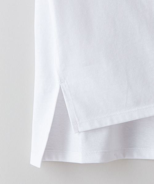 fort point(フォーポイント)の「【FORT POINT/フォートポイント】サイドスリットTシャツ(Tシャツ/カットソー・レディース・サックスブルー/ホワイト/ミント/グレー/オレンジ系その他/ブラック/チャコールグレー/ピンク系その他/ダークベージュ・MEDIUM/LARGE)」の10枚目の写真