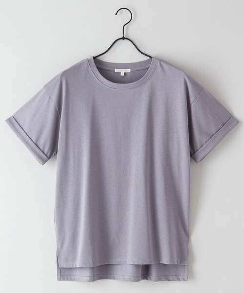 fort point(フォーポイント)の「【FORT POINT/フォートポイント】サイドスリットTシャツ(Tシャツ/カットソー・レディース・サックスブルー/ホワイト/ミント/グレー/オレンジ系その他/ブラック/チャコールグレー/ピンク系その他/ダークベージュ・MEDIUM/LARGE)」の22枚目の写真