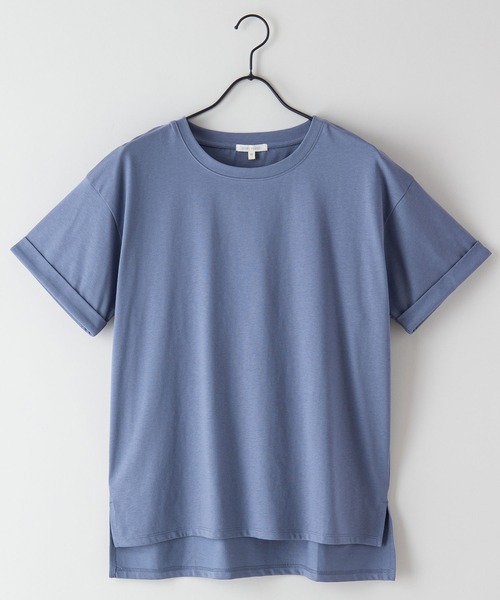 fort point(フォーポイント)の「【FORT POINT/フォートポイント】サイドスリットTシャツ(Tシャツ/カットソー・レディース・サックスブルー/ホワイト/ミント/グレー/オレンジ系その他/ブラック/チャコールグレー/ピンク系その他/ダークベージュ・MEDIUM/LARGE)」の18枚目の写真