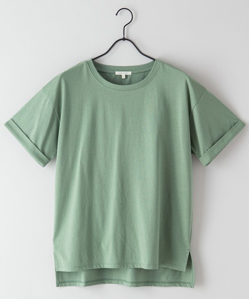 fort point(フォーポイント)の「【FORT POINT/フォートポイント】サイドスリットTシャツ(Tシャツ/カットソー・レディース・サックスブルー/ホワイト/ミント/グレー/オレンジ系その他/ブラック/チャコールグレー/ピンク系その他/ダークベージュ・MEDIUM/LARGE)」の19枚目の写真