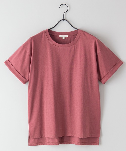 fort point(フォーポイント)の「【FORT POINT/フォートポイント】サイドスリットTシャツ(Tシャツ/カットソー・レディース・サックスブルー/ホワイト/ミント/グレー/オレンジ系その他/ブラック/チャコールグレー/ピンク系その他/ダークベージュ・MEDIUM/LARGE)」の16枚目の写真