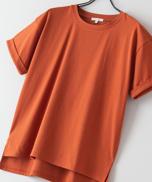 fort point(フォーポイント)の「【FORT POINT/フォートポイント】サイドスリットTシャツ(Tシャツ/カットソー・レディース・サックスブルー/ホワイト/ミント/グレー/オレンジ系その他/ブラック/チャコールグレー/ピンク系その他/ダークベージュ・MEDIUM/LARGE)」の14枚目の写真