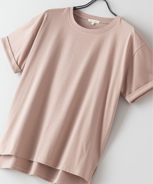 fort point(フォーポイント)の「【FORT POINT/フォートポイント】サイドスリットTシャツ(Tシャツ/カットソー・レディース・サックスブルー/ホワイト/ミント/グレー/オレンジ系その他/ブラック/チャコールグレー/ピンク系その他/ダークベージュ・MEDIUM/LARGE)」の20枚目の写真