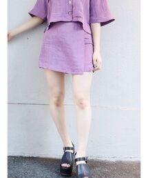 ハイウエストラップミニスカート【セットアップ着用可】