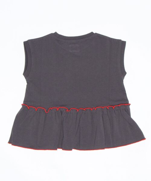 Lee（リー）の「【Lee】裾フリルＴシャツ（Tシャツ/カットソー・キッズ・ブラック・105/130/160/150/120/140）」の2枚目の写真