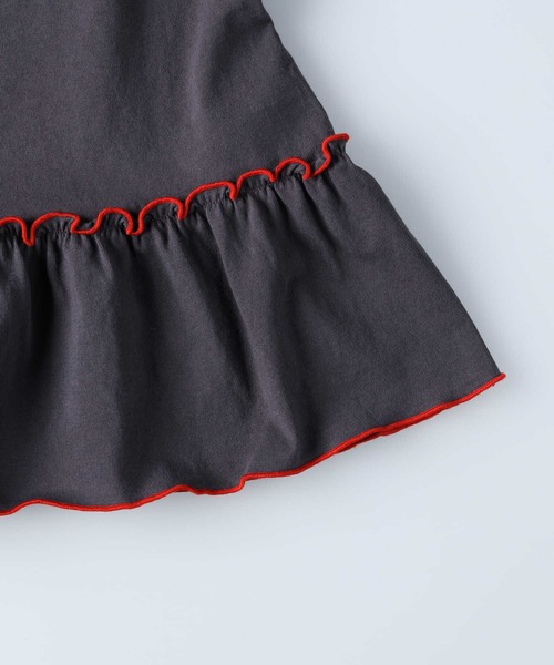 Lee（リー）の「【Lee】裾フリルＴシャツ（Tシャツ/カットソー・キッズ・ブラック・105/130/160/150/120/140）」の3枚目の写真