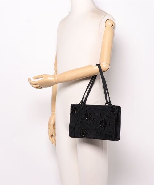 HANAE MORI(ハナエモリ)の「【HANAE MORI】パーティーバッグ(ハンドバッグ・レディース・ブラック・ONE SIZE)」の4枚目の写真
