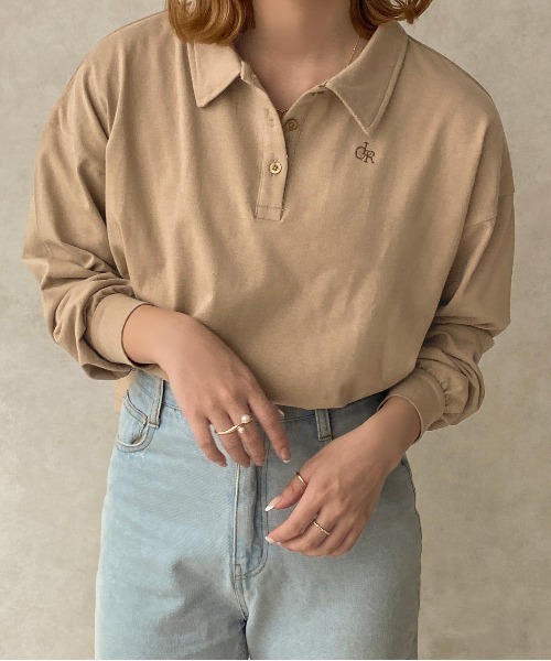 apres jour clair（アプレジュールクレア）の「【apres jour clair】クレアロゴポロシャツ【ZOZOTOWN限定アイテム】（ポロシャツ・レディース・アイボリー/キャメル/ベージュ・フリー/X-LARGE）」の17枚目の写真
