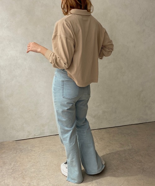 apres jour clair（アプレジュールクレア）の「【apres jour clair】クレアロゴポロシャツ【ZOZOTOWN限定アイテム】（ポロシャツ・レディース・アイボリー/キャメル/ベージュ・フリー/X-LARGE）」の22枚目の写真