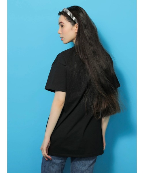 Green　Parks（グリーンパークス）の「■STRANGER THINGS イラストT（Tシャツ/カットソー・レディース・ブラック・FREE）」の4枚目の写真