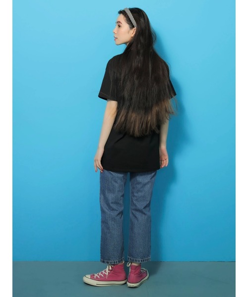 Green　Parks（グリーンパークス）の「■STRANGER THINGS イラストT（Tシャツ/カットソー・レディース・ブラック・FREE）」の7枚目の写真