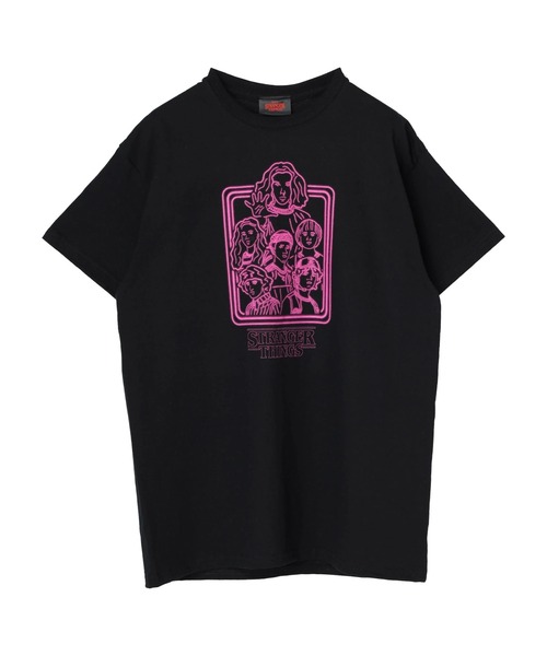 Green　Parks（グリーンパークス）の「■STRANGER THINGS イラストT（Tシャツ/カットソー・レディース・ブラック・FREE）」の9枚目の写真