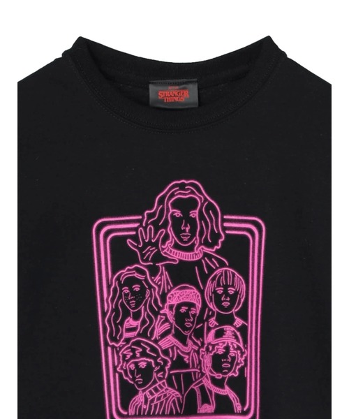 Green　Parks（グリーンパークス）の「■STRANGER THINGS イラストT（Tシャツ/カットソー・レディース・ブラック・FREE）」の12枚目の写真