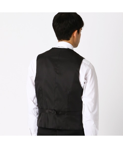 COMME CA ISM(コムサイズム)の「【入荷禁止】【セットアップ対応】ウールギャバ スーツジレ(スーツベスト・メンズ・ネイビー/ブラック・XL/L/M/S)」の6枚目の写真