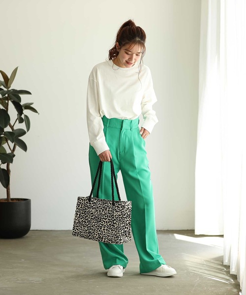 ALTROSE(アルトローズ)の「トートバッグ トパーズA4(トートバッグ・レディース・ブラック/アイボリー/レオパード/ゼブラ/ライトブルー/グレー/シルバー/カーキ・FREE)」の10枚目の写真