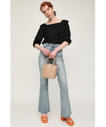 SLY | HW FLARE PT-C WITH ROICA（R）EF ハイウエスト  デニム フレアパンツ(デニムパンツ)