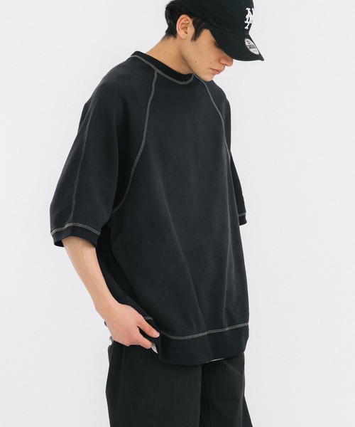 Ressaca（レサーカ）の「オーバーサイズ クルーネックルーズスウェット ビッグシルエット（スウェット・メンズ・ブラック/ブルー/ナチュラル/オレンジ・M/L）」の14枚目の写真