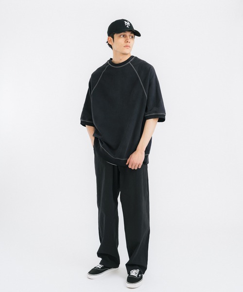 Ressaca（レサーカ）の「オーバーサイズ クルーネックルーズスウェット ビッグシルエット（スウェット・メンズ・ブラック/ブルー/ナチュラル/オレンジ・M/L）」の15枚目の写真