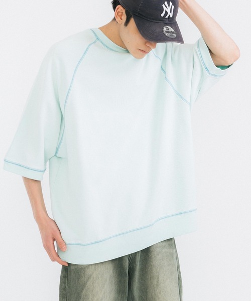 Ressaca（レサーカ）の「オーバーサイズ クルーネックルーズスウェット ビッグシルエット（スウェット・メンズ・ブラック/ブルー/ナチュラル/オレンジ・M/L）」の18枚目の写真