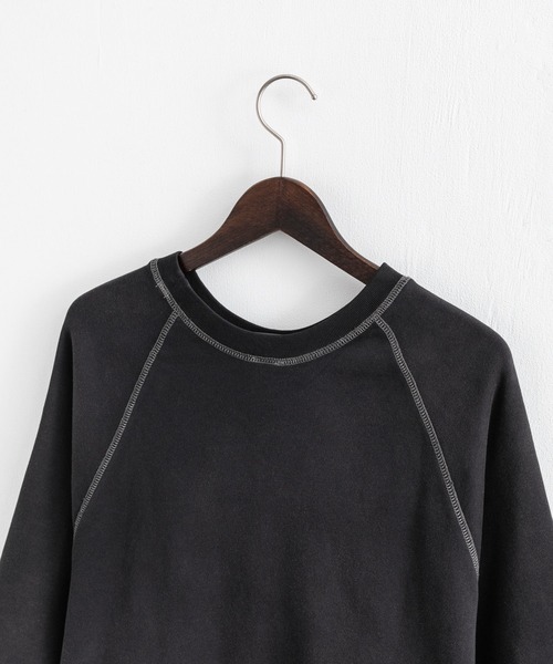 Ressaca（レサーカ）の「オーバーサイズ クルーネックルーズスウェット ビッグシルエット（スウェット・メンズ・ブラック/ブルー/ナチュラル/オレンジ・M/L）」の6枚目の写真