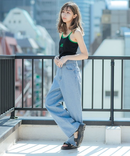 PBLIM(ページボーイリム)の「PAGEBOYLIM/ルーズストレートデニム(デニムパンツ・レディース・ホワイト/ライトブルー・MEDIUM/LARGE)」の7枚目の写真