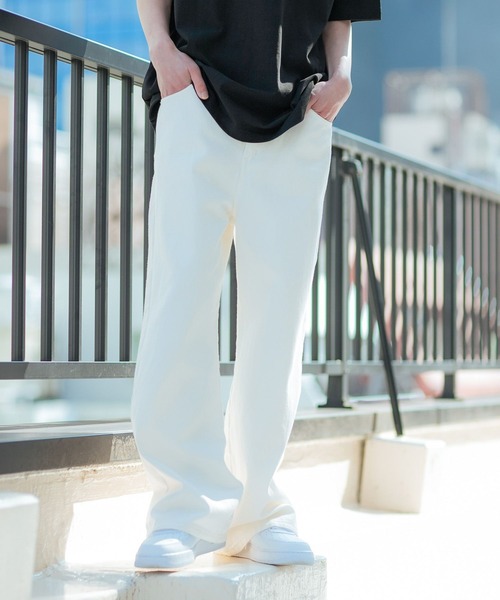 PBLIM(ページボーイリム)の「PAGEBOYLIM/ルーズストレートデニム(デニムパンツ・レディース・ホワイト/ライトブルー・MEDIUM/LARGE)」の11枚目の写真