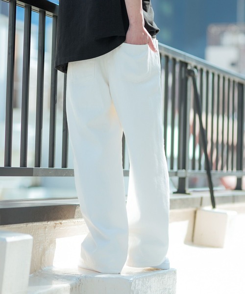 PBLIM(ページボーイリム)の「PAGEBOYLIM/ルーズストレートデニム(デニムパンツ・レディース・ホワイト/ライトブルー・MEDIUM/LARGE)」の21枚目の写真