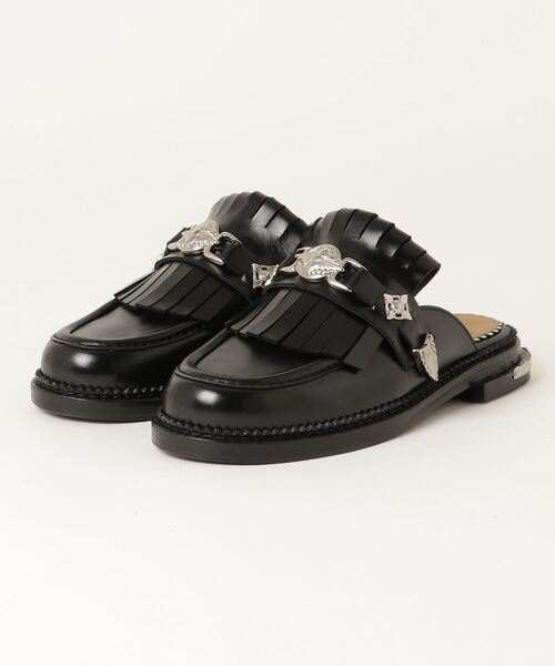 TOGA PULLA(トーガ プルラ)の「TOGA PULLA METAL LOAFER MULE(サンダル・レディース・ブラック・38/39/35/36/37)」の5枚目の写真