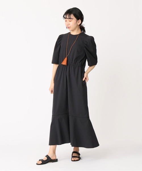 IENA（イエナ）の「サッカーコードレーンワンピース（ワンピース・レディース・ブラック・36/38）」の2枚目の写真