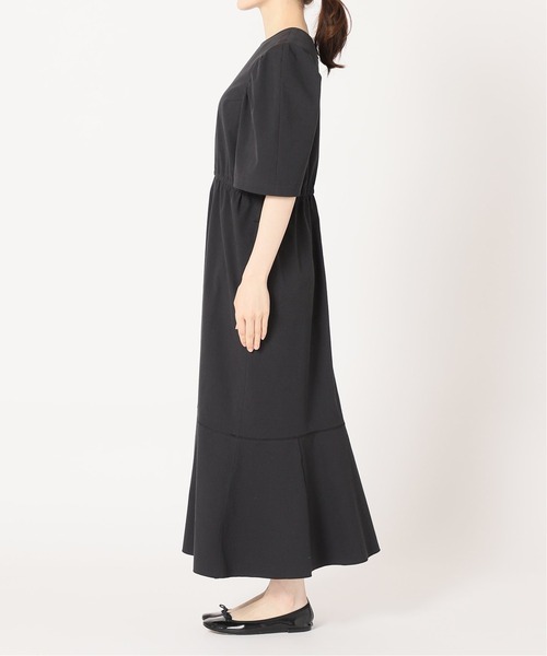 IENA（イエナ）の「サッカーコードレーンワンピース（ワンピース・レディース・ブラック・36/38）」の7枚目の写真