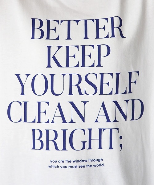 Riberry（リベリー）の「シルケット風天竺ロゴプリントT（Tシャツ/カットソー・レディース・パープル/ホワイト×ブラック/ホワイト×パープル/スミクロ・MEDIUM）」の18枚目の写真