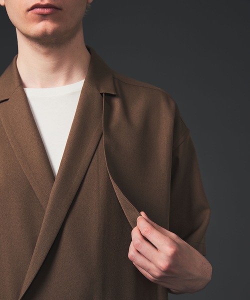 CITY TOKYO（シティトウキョウ）の「Reflax ファンクションダブルジャケット（テーラードジャケット・メンズ・ライトグレー/ブラウン/グレイッシュベージュ・1/2）」の16枚目の写真