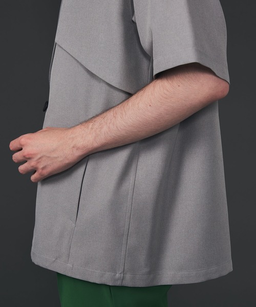 CITY TOKYO（シティトウキョウ）の「Reflax ファンクションダブルジャケット（テーラードジャケット・メンズ・ライトグレー/ブラウン/グレイッシュベージュ・1/2）」の18枚目の写真