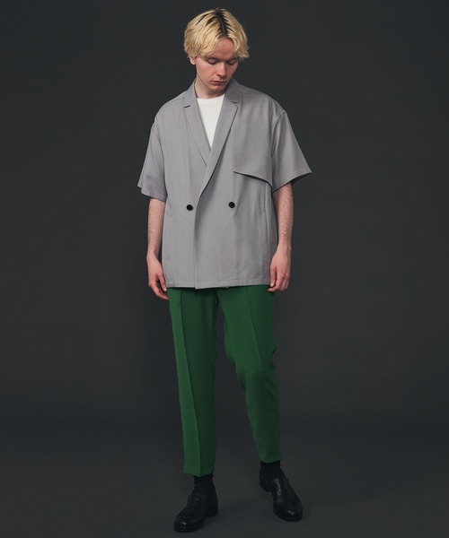 CITY TOKYO（シティトウキョウ）の「Reflax ファンクションダブルジャケット（テーラードジャケット・メンズ・ライトグレー/ブラウン/グレイッシュベージュ・1/2）」の17枚目の写真