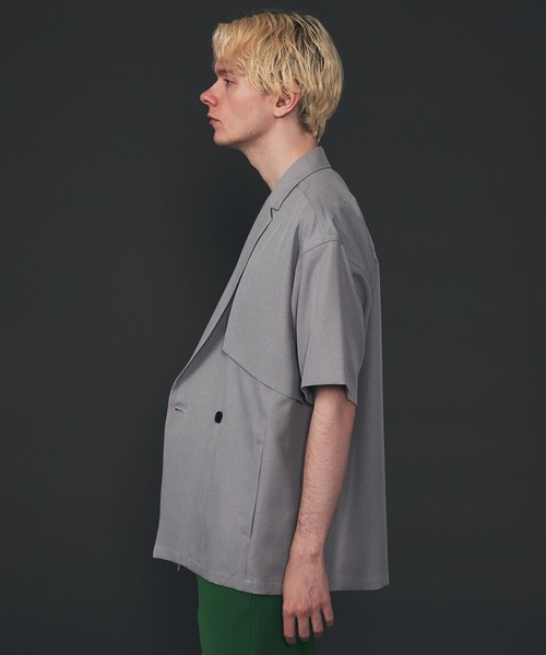 CITY TOKYO（シティトウキョウ）の「Reflax ファンクションダブルジャケット（テーラードジャケット・メンズ・ライトグレー/ブラウン/グレイッシュベージュ・1/2）」の21枚目の写真