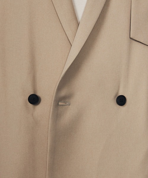 CITY TOKYO（シティトウキョウ）の「Reflax ファンクションダブルジャケット（テーラードジャケット・メンズ・ライトグレー/ブラウン/グレイッシュベージュ・1/2）」の14枚目の写真