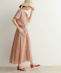 URBAN RESEARCH DOORS | 『WEB/一部店舗限定カラー』コットンボイルギャザーワンピース(ワンピース)