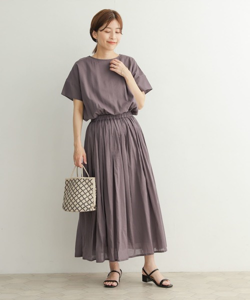 美品♪ アーバンリサーチドアーズ ギャザー インド綿 ロング